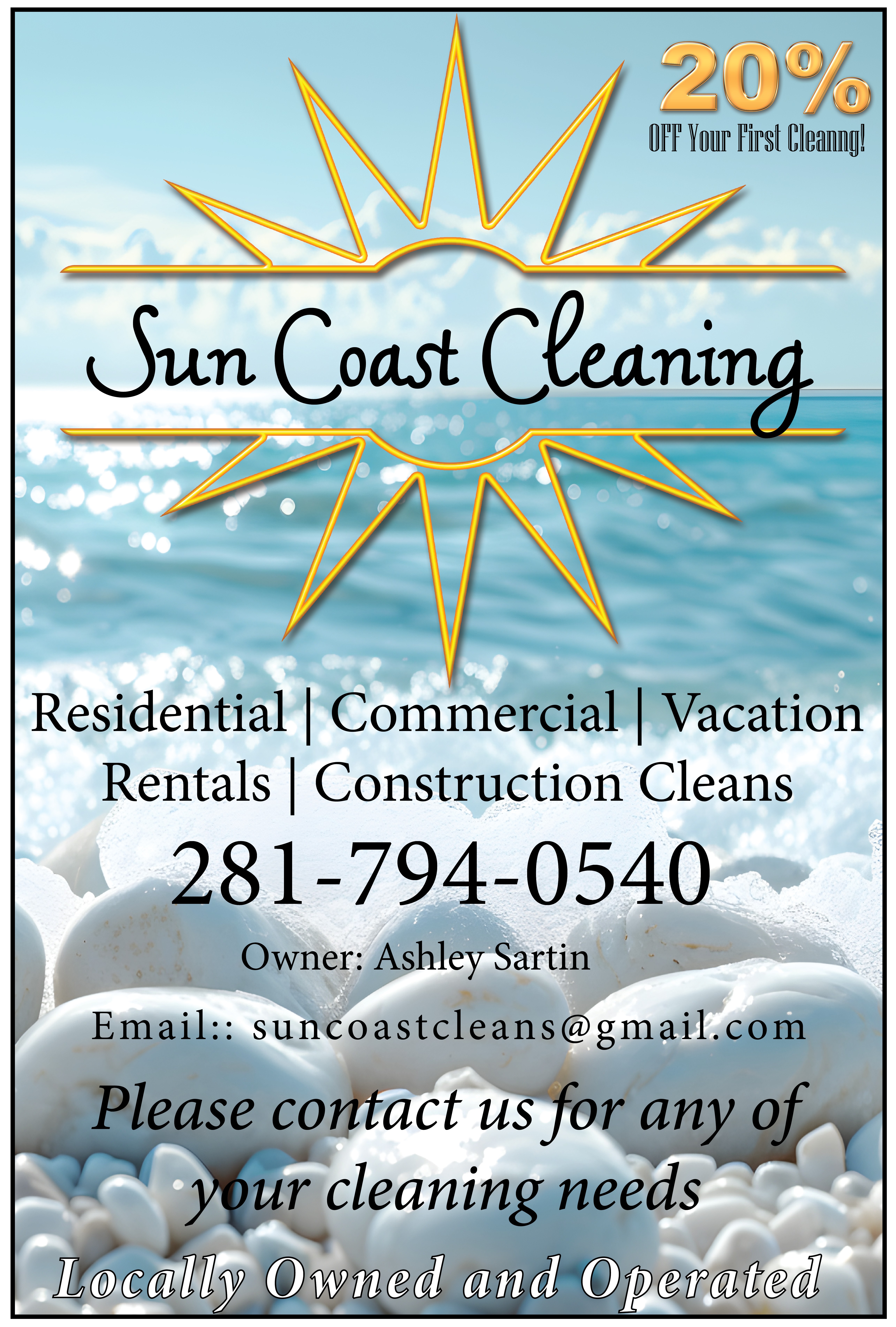 ☀️ Sun Coast Cleaning – Galveston